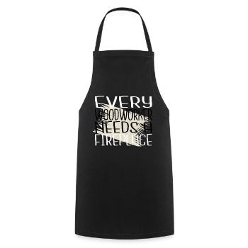 John Carpenter T-shirts Carpenter Joke Déclaration - Tablier de cuisine - noir - Devant - AI Model Male 185 dark (185cm)