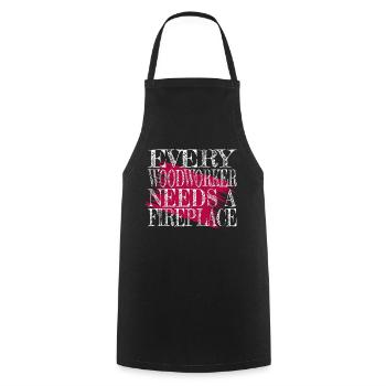 chainsaw carpenter funny carpenter - Cooking Apron - black - Front - AI Model Male 185 dark (185cm)