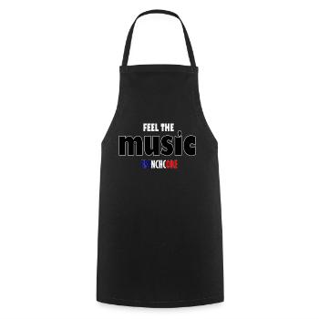 Feel the music Frenchcore - Cooking Apron - black - Front - AI Model Male 185 dark (185cm)