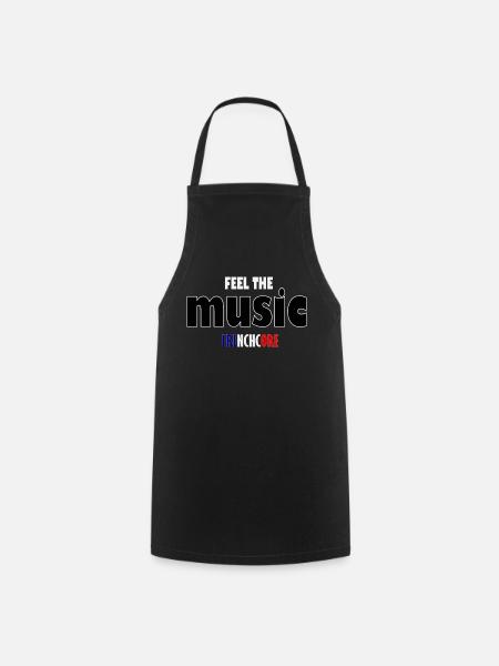 Ressentez la musique Frenchcore - Tablier de cuisine - noir