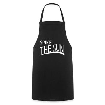 beach volleyball tournaments sayings - Kochschürze - Schwarz - Vorne - AI Model Male 185 dark (185cm)