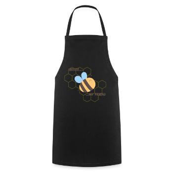BEE MY FRIEND - Kochschürze - Schwarz - Vorne - AI Model Male 185 dark (185cm)