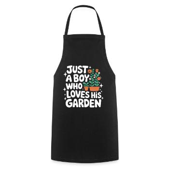 Gardener Garden Plants Gardening - Cooking Apron - black - Front - AI Model Male 185 dark (185cm)