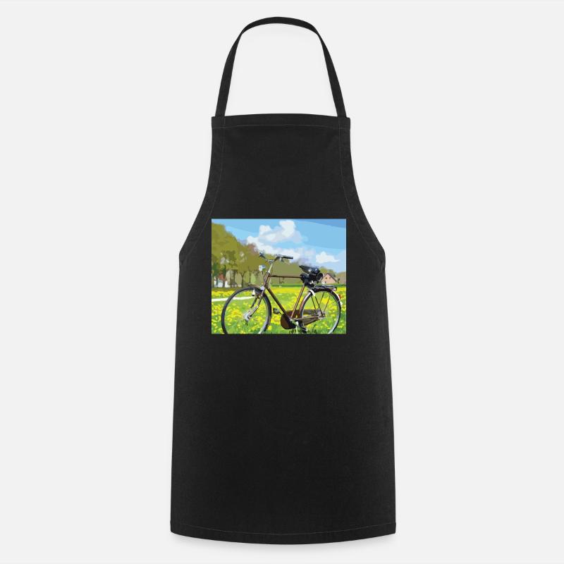 Cycle in nature - Cooking Apron - black