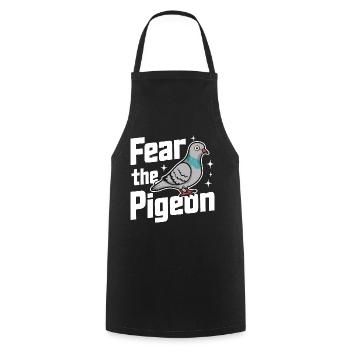 Pigeon Pigeons Animal Oiseau - Tablier de cuisine - noir - Devant - AI Model Male 185 dark (185cm)