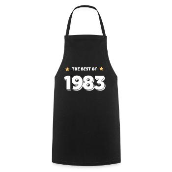 Best of 1983 - Cooking Apron - black - Front - AI Model Male 185 dark (185cm)