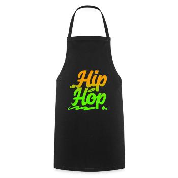 Hip Hop - Cooking Apron - black - Front - AI Model Male 185 dark (185cm)