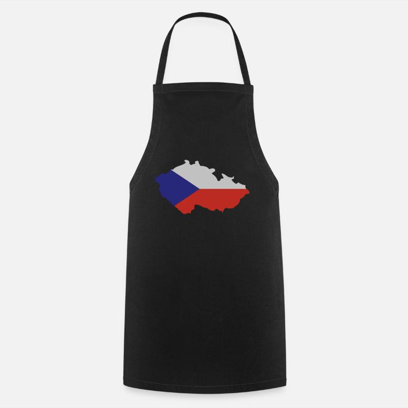 Czech Republic Shape - Kochschürze - Schwarz