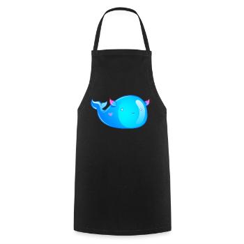 Golima la baleine volante - Tablier de cuisine - noir - Devant - AI Model Male 185 dark (185cm)