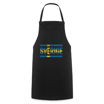 Sverige Suède Suède - Tablier de cuisine - noir - Devant - AI Model Male 185 dark (185cm)