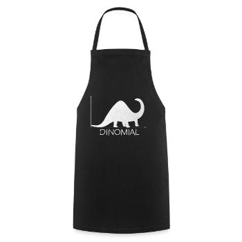 Mathématicien binomial Dinomial Stochastique - Tablier de cuisine - noir - Devant - AI Model Male 185 dark (185cm)