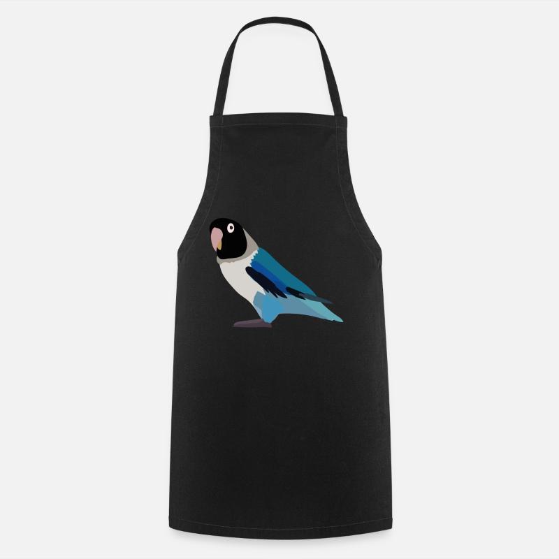 Parrot black blue - Cooking Apron - black