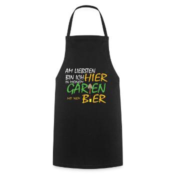 Garten Chef Gärtner Ruhestand Rente Geschenkidee - Kochschürze - Schwarz - Vorne - AI Model Male 185 dark (185cm)