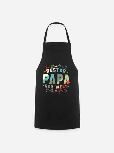 Bester Papa Der Welt Bester Papa - Kochschürze - Schwarz