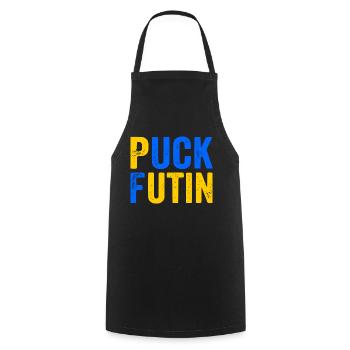 Puck futin - Cooking Apron - black - Front - AI Model Male 185 dark (185cm)