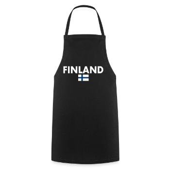 Finland - Tablier de cuisine - noir - Devant - AI Model Male 185 dark (185cm)