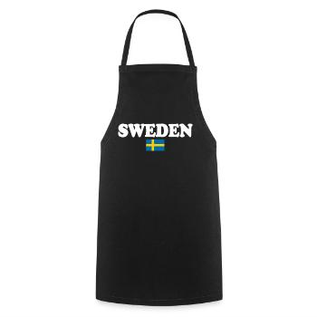 Suède - Tablier de cuisine - noir - Devant - AI Model Male 185 dark (185cm)