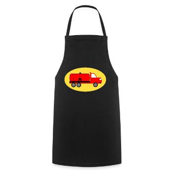 Camion - Tablier de cuisine - noir - Devant - AI Model Male 185 dark (185cm)