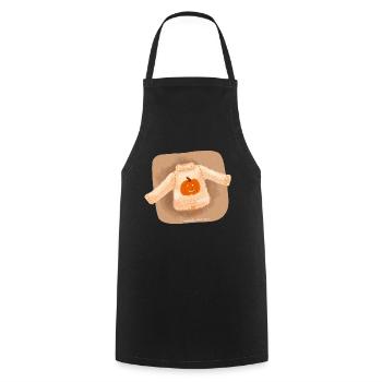 météo pull - Tablier de cuisine - noir - Devant - AI Model Male 185 dark (185cm)