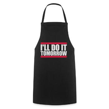 Citation de Do It Tomorrow - Tablier de cuisine - noir - Devant - AI Model Male 185 dark (185cm)