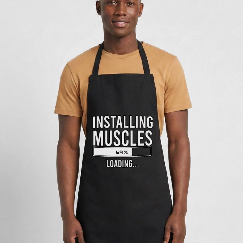 installing muscles loading Cooking Apron