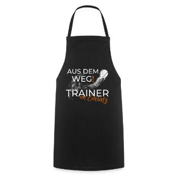 Tennistrainer lustiges Geschenk Shirt - Kochschürze - Schwarz - Vorne - AI Model Male 185 dark (185cm)