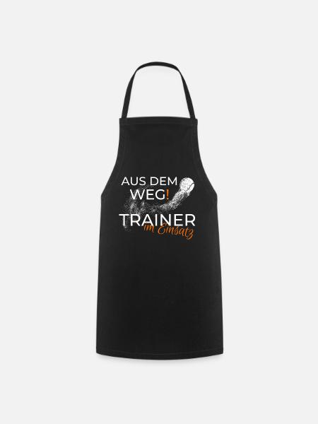 Tennistrainer lustiges Geschenk Shirt - Kochschürze - Schwarz