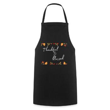 Thanksgiving - Thankful & bless Shirt - Kochschürze - Schwarz - Vorne - AI Model Male 185 dark (185cm)