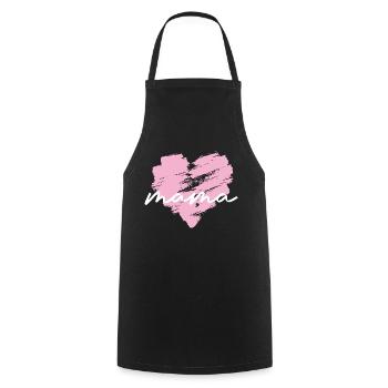 Mother Saying Gift Mom Mother's Day - Cooking Apron - black - Front - AI Model Male 185 dark (185cm)