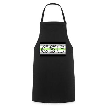 Fierté agenre CSD - Tablier de cuisine - noir - Devant - AI Model Male 185 dark (185cm)
