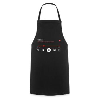 Trance - Cooking Apron - black - Front - AI Model Male 185 dark (185cm)