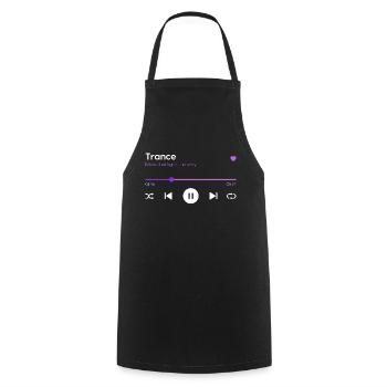 Trance - Cooking Apron - black - Front - AI Model Male 185 dark (185cm)