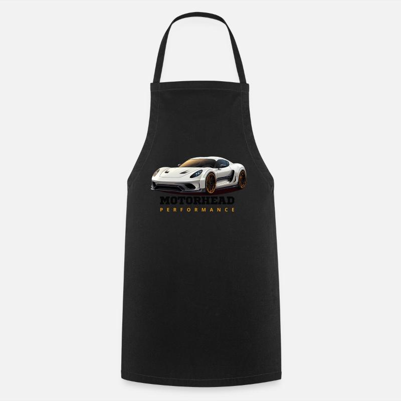 Motor head - Cooking Apron - black