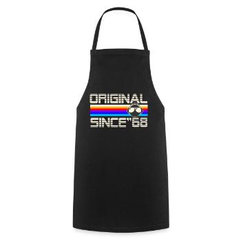Since 68 - Cooking Apron - black - Front - AI Model Male 185 dark (185cm)