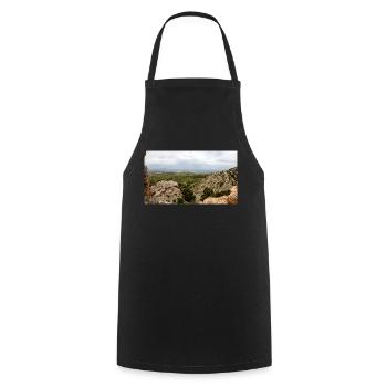 lost place Empros Therme at the Therma Springs - Cooking Apron - black - Front - AI Model Male 185 dark (185cm)