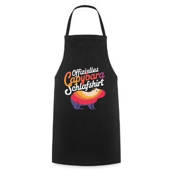 Capybara Capybara Animal rongeur - Tablier de cuisine - noir - Devant - AI Model Male 185 dark (185cm)