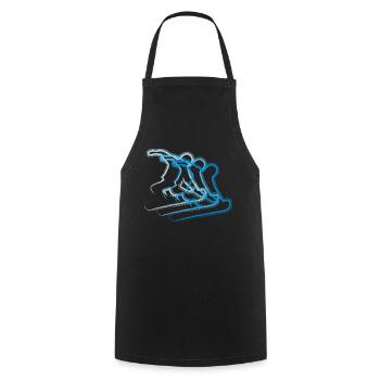 Snowboard - Cooking Apron - black - Front - AI Model Male 185 dark (185cm)