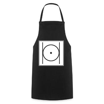 Illuminati maçonniques - Tablier de cuisine - noir - Devant - AI Model Male 185 dark (185cm)