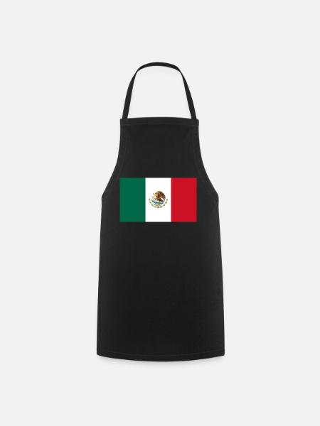 Mexiko, Fahne, Flagge, Mexico - Kochschürze - Schwarz