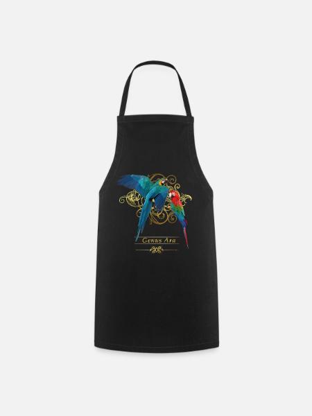 Macaws - Cooking Apron - black