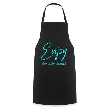 Enjoy the little things ! - Tablier de cuisine - noir - Devant - AI Model Male 185 dark (185cm)