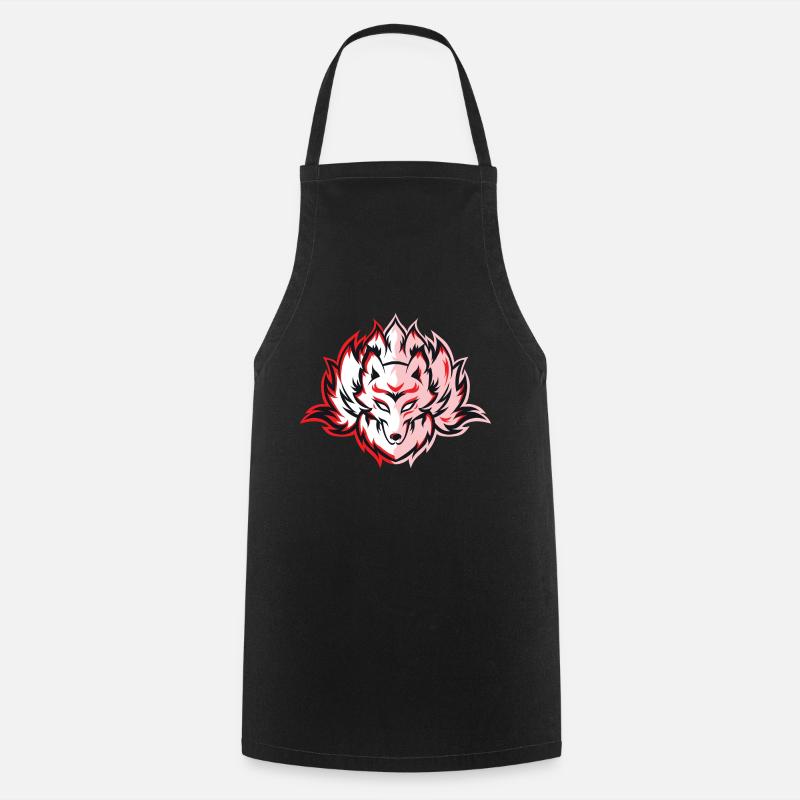 Kitsune Fuchs - Tablier de cuisine - noir