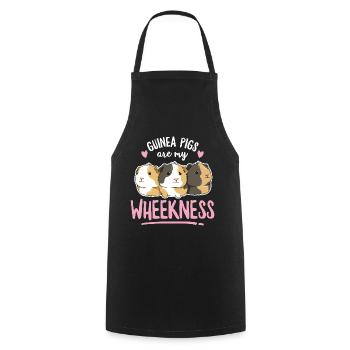 Guinea pig saying for a guinea pig - Cooking Apron - black - Front - AI Model Male 185 dark (185cm)