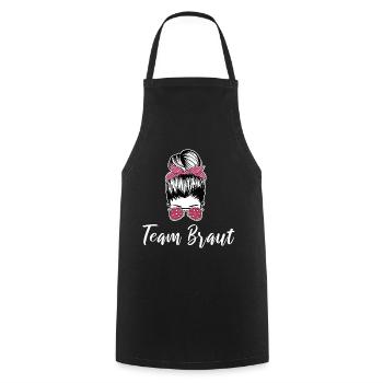 Team Braut Cool Junggesellinnenabschied - Kochschürze - Schwarz - Vorne - AI Model Male 185 dark (185cm)