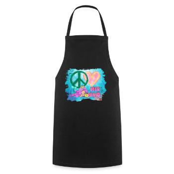 Ocean Sublimation - Cooking Apron - black - Front - AI Model Male 185 dark (185cm)