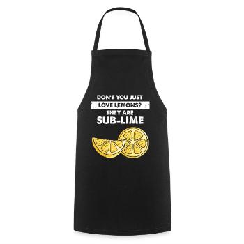 Limonade Limonade Limonade Limonade Stand Design - Tablier de cuisine - noir - Devant - AI Model Male 185 dark (185cm)