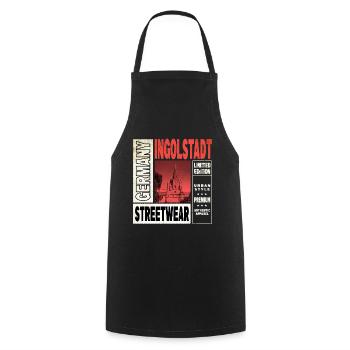 Ingolstadt Deutschland Stadt Skyline Heimat Liebe - Kochschürze - Schwarz - Vorne - AI Model Male 185 dark (185cm)