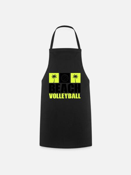 Beach-volley - Tablier de cuisine - noir