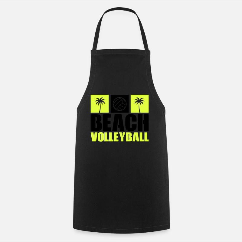 Beach-volley - Tablier de cuisine - noir