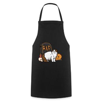 Süße Schottische Faltohrkatze Halloween Katze - Kochschürze - Schwarz - Vorne - AI Model Male 185 dark (185cm)